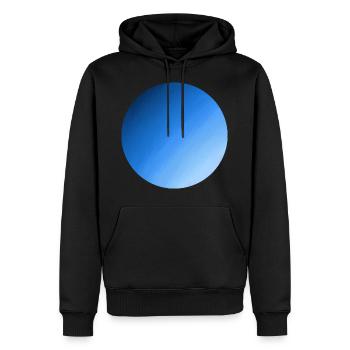 Sample 23 - Men’s Premium Organic Hoodie - black - Front - Nico (187cm)