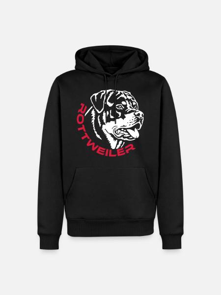 570 Rottweiler Rüde - Männer Premium Bio Hoodie - Schwarz