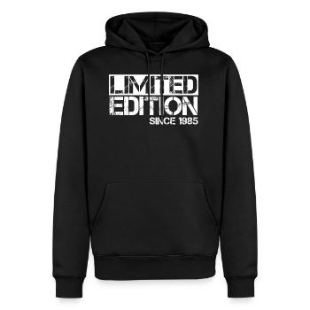 Limited Edition 1985 Birthday birth year birth - Men’s Premium Organic Hoodie - black - Front - Nico (187cm)