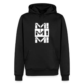 Mimimi - Männer Premium Bio Hoodie - Schwarz - Vorne - Nico (187cm)