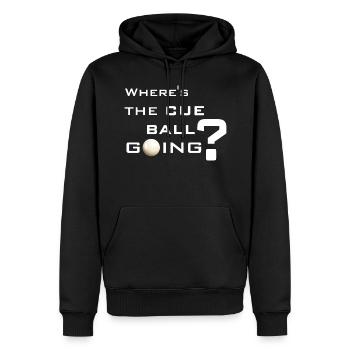 Where's the cue ball going lustiger Snooker Spruch - Männer Premium Bio Hoodie - Schwarz - Vorne - Nico (187cm)
