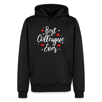 Colleague Colleague Colleague Gift Gift Idea - Men’s Premium Organic Hoodie - black - Front - Nico (187cm)