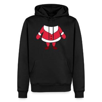 Weihnachten Weihnachtsmann Winter Schnee Santa - Männer Premium Bio Hoodie - Schwarz - Vorne - Nico (187cm)