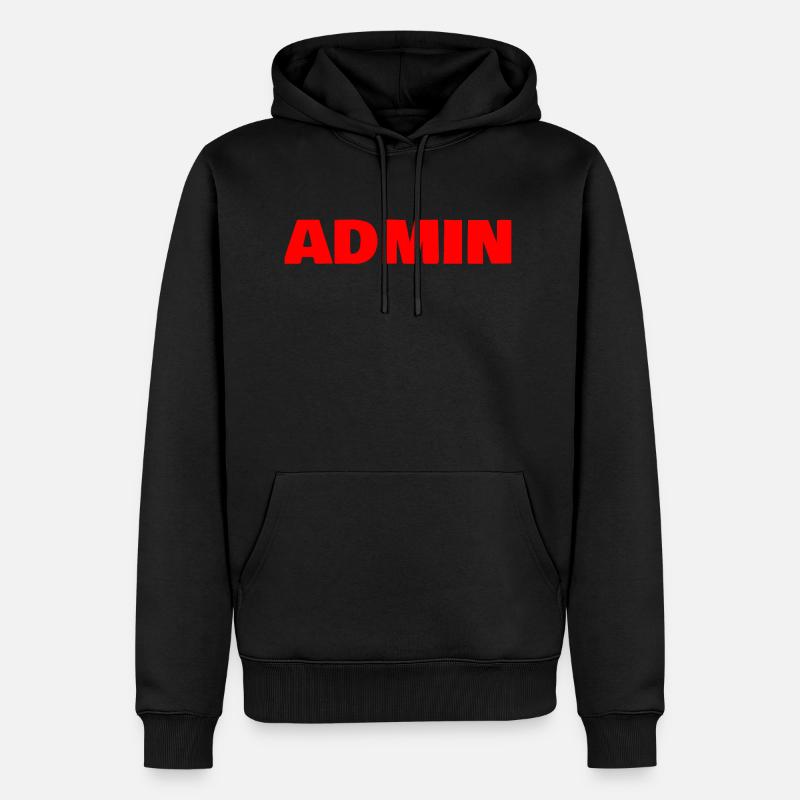 Admin - Sweat à capuche Premium bio Homme - noir