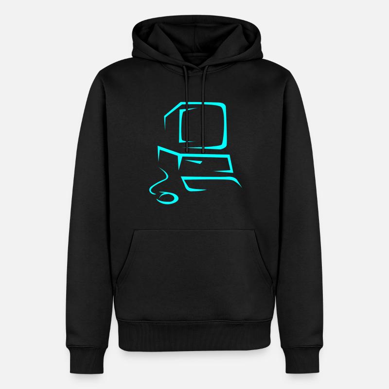 Computer - Männer Premium Bio Hoodie - Schwarz