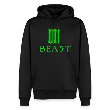 Biest Grün - Männer Premium Bio Hoodie - Schwarz - Vorne - Nico (187cm)