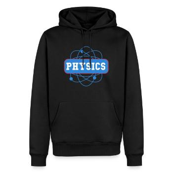 physics - Men’s Premium Organic Hoodie - black - Front - Nico (187cm)