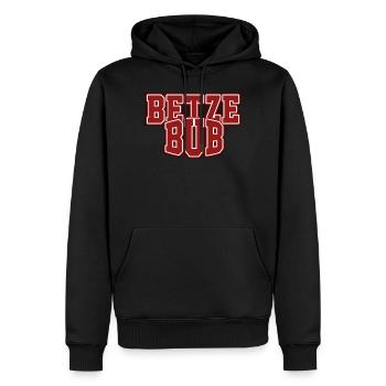 Bet Boy - Sweat à capuche Premium bio Homme - noir - Devant - Nico (187cm)