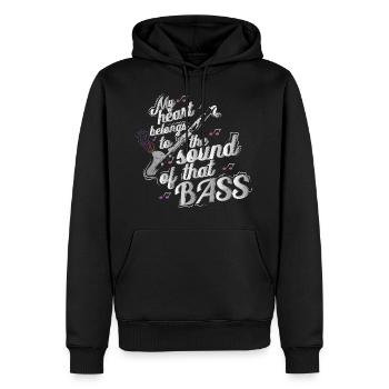 Bassklarinette Geschenk - Männer Premium Bio Hoodie - Schwarz - Vorne - Nico (187cm)