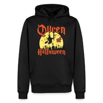 Sorcière d'horreur Halloween - Sweat à capuche Premium bio Homme - noir - Devant - Nico (187cm)