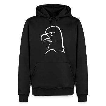 aigle - Sweat à capuche Premium bio Homme - noir - Devant - Nico (187cm)