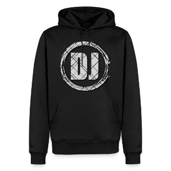 DJ BRAND WEIss - Sweat à capuche Premium bio Homme - noir - Devant - Nico (187cm)