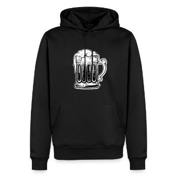 Just beer. Beer. Beer. - Men’s Premium Organic Hoodie - black - Front - Nico (187cm)