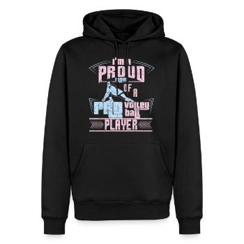 Mother's daughter volleyball - Men’s Premium Organic Hoodie - black - Front - Nico (187cm)