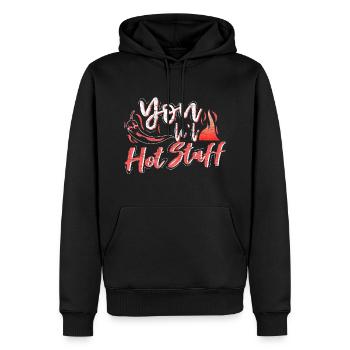Spruch Chili Geschenk - Männer Premium Bio Hoodie - Schwarz - Vorne - Nico (187cm)