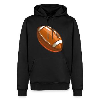 Football américain - Sweat à capuche Premium bio Homme - noir - Devant - Nico (187cm)