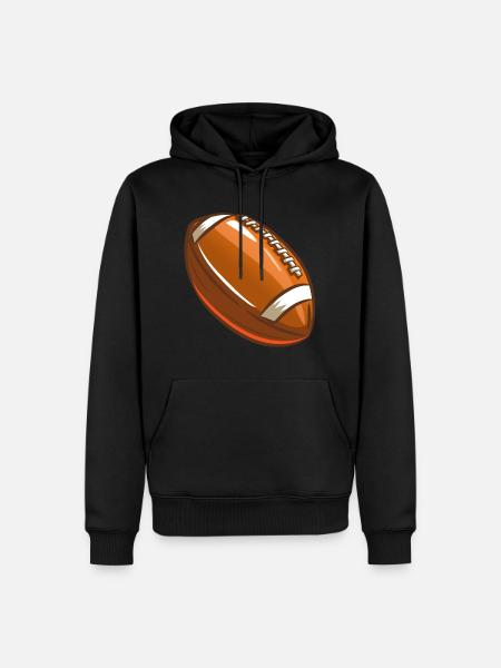 American football - Men’s Premium Organic Hoodie - black