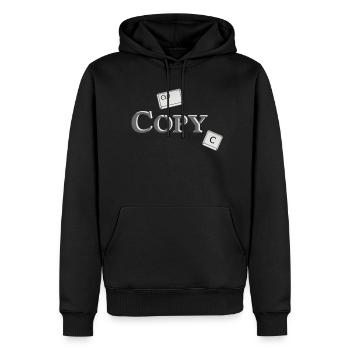 Copy Paste (part1) Partnerlook Friends Geschenk - Männer Premium Bio Hoodie - Schwarz - Vorne - Nico (187cm)