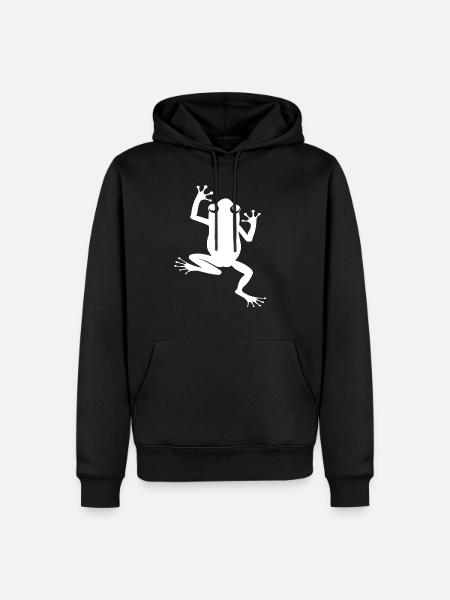 FROG - Sweat à capuche Premium bio Homme - noir