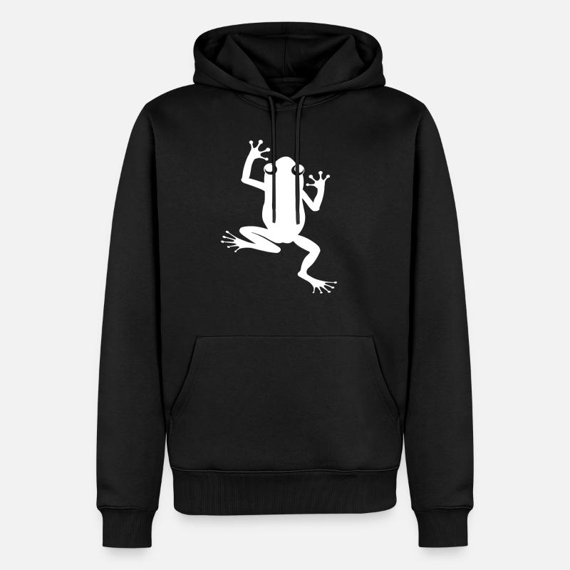 FROG - Sweat à capuche Premium bio Homme - noir