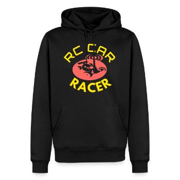 RC CARS - Männer Premium Bio Hoodie - Schwarz - Vorne - Nico (187cm)