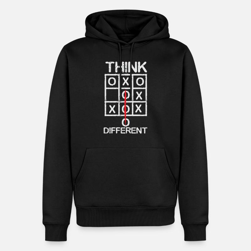Think different - Sweat à capuche Premium bio Homme - noir