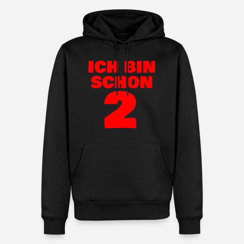 J'ai déjà 2 ans - Sweat à capuche Premium bio Homme - noir