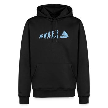 Evolution sailboat sailing ship sailing ship - Men’s Premium Organic Hoodie - black - Front - Nico (187cm)