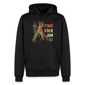 Is My Bike Okay? Mountainbike, MBT, Crossbike - Männer Premium Bio Hoodie - Schwarz - Vorne - Nico (187cm)