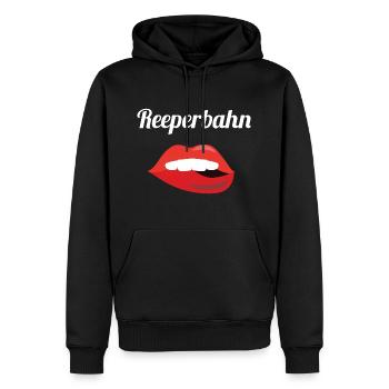 Reeperbahn Kiez Geschenk für Hamburg & Kiez Hafen - Männer Premium Bio Hoodie - Schwarz - Vorne - Nico (187cm)