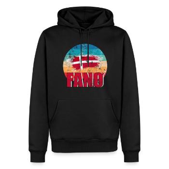 Fanö Insel Fanø gift in Denmark Copenhagen - Men’s Premium Organic Hoodie - black - Front - Nico (187cm)