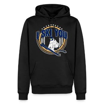 Ski fahren Abfahrt Lehrer Geschenk - Männer Premium Bio Hoodie - Schwarz - Vorne - Nico (187cm)