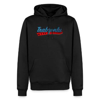Trabzonspor Trabzon Turquie izmir cadeau ankara - Sweat à capuche Premium bio Homme - noir - Devant - Nico (187cm)