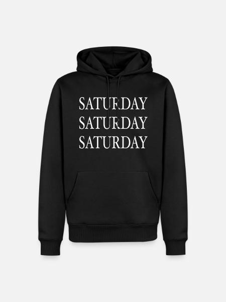Saturday - Men’s Premium Organic Hoodie - black