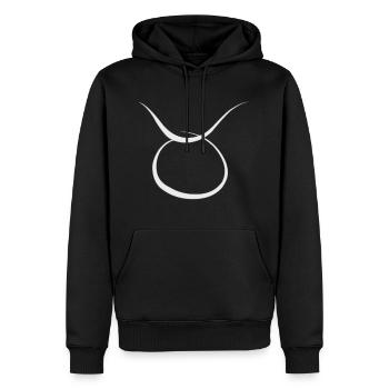 Sternzeichen Stier - Männer Premium Bio Hoodie - Schwarz - Vorne - Nico (187cm)