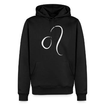 Sternzeichen Löwe - Männer Premium Bio Hoodie - Schwarz - Vorne - Nico (187cm)