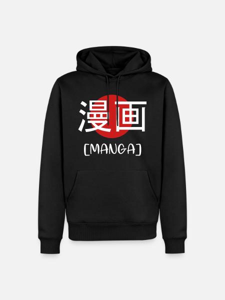 manga - Men’s Premium Organic Hoodie - black