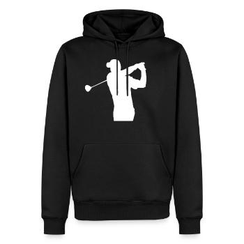 Golf Golfspieler - Männer Premium Bio Hoodie - Schwarz - Vorne - Nico (187cm)