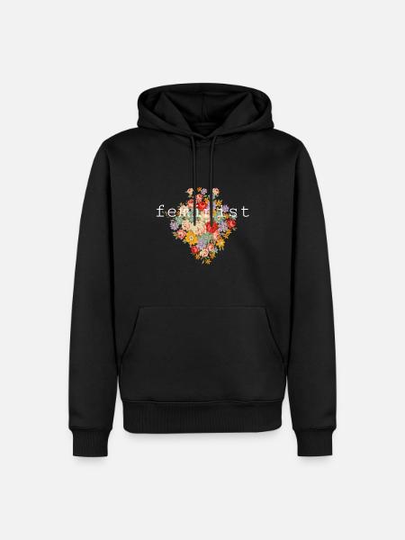 Feminist - Männer Premium Bio Hoodie - Schwarz