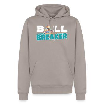 Chemise Cool Ballbreaker - Table de billard - Sweat à capuche Premium bio Homme - taupe - Devant - Nico (187cm)