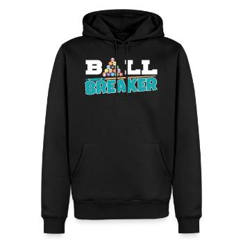 Chemise Cool Ballbreaker - Table de billard - Sweat à capuche Premium bio Homme - noir - Devant - Nico (187cm)