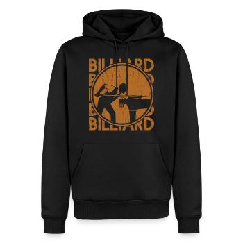 Chemise de billard cool - billard joueur de billard - Sweat à capuche Premium bio Homme - noir - Devant - Nico (187cm)