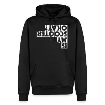 Scooter E-scooter E-Roller Stunt Stunts Tretroller - Männer Premium Bio Hoodie - Schwarz - Vorne - Nico (187cm)