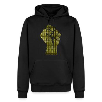 Black Lives Matter - Männer Premium Bio Hoodie - Schwarz - Vorne - Nico (187cm)