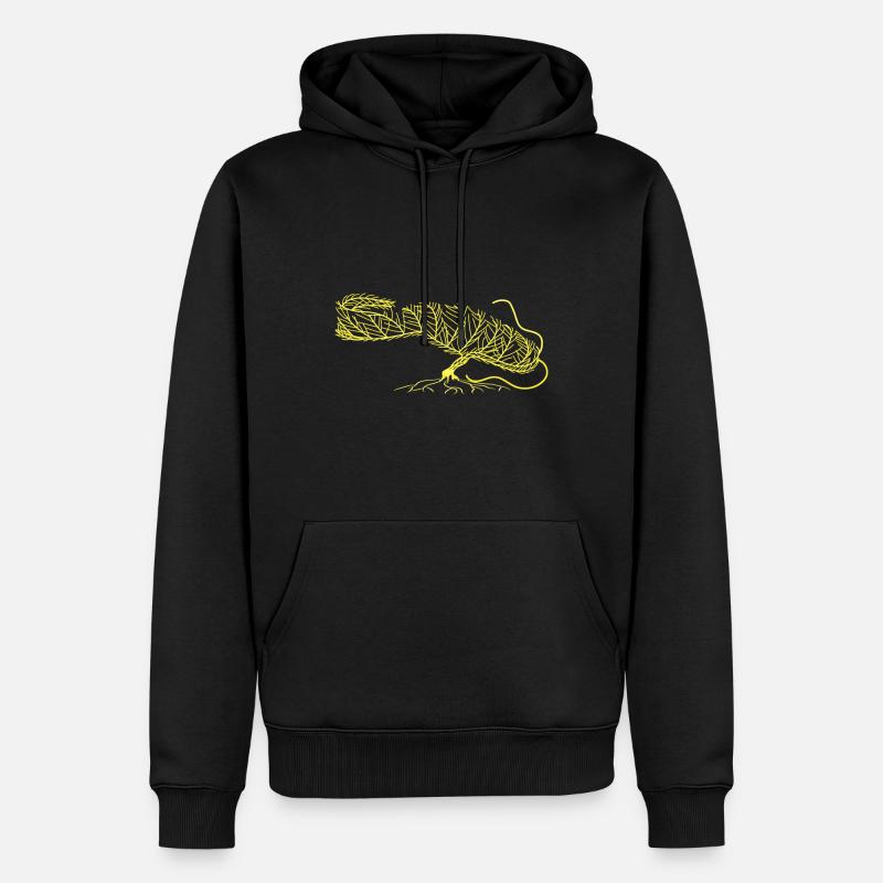 Poisson-chat poisson-chat - Sweat à capuche Premium bio Homme - noir
