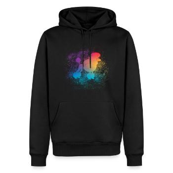Amoureux des chiens Caniche Love Cute Dog Love Bes - Sweat à capuche Premium bio Homme - noir - Devant - Nico (187cm)