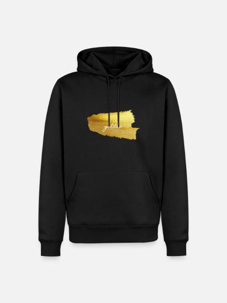 I am golden - Men’s Premium Organic Hoodie - black