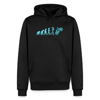 Evolution pour les vélos et les motards Bike - Sweat à capuche Premium bio Homme - noir - Devant - Nico (187cm)