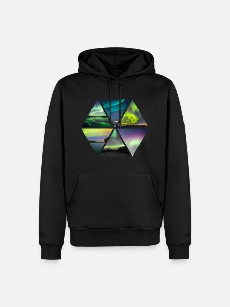 Polar Lights - Men’s Premium Organic Hoodie - black