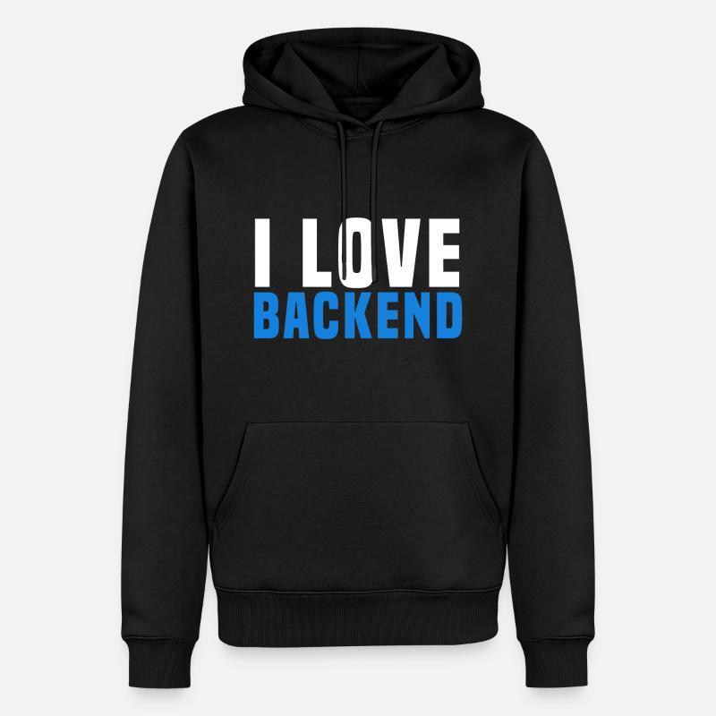 Programmation du backend - Sweat à capuche Premium bio Homme - noir
